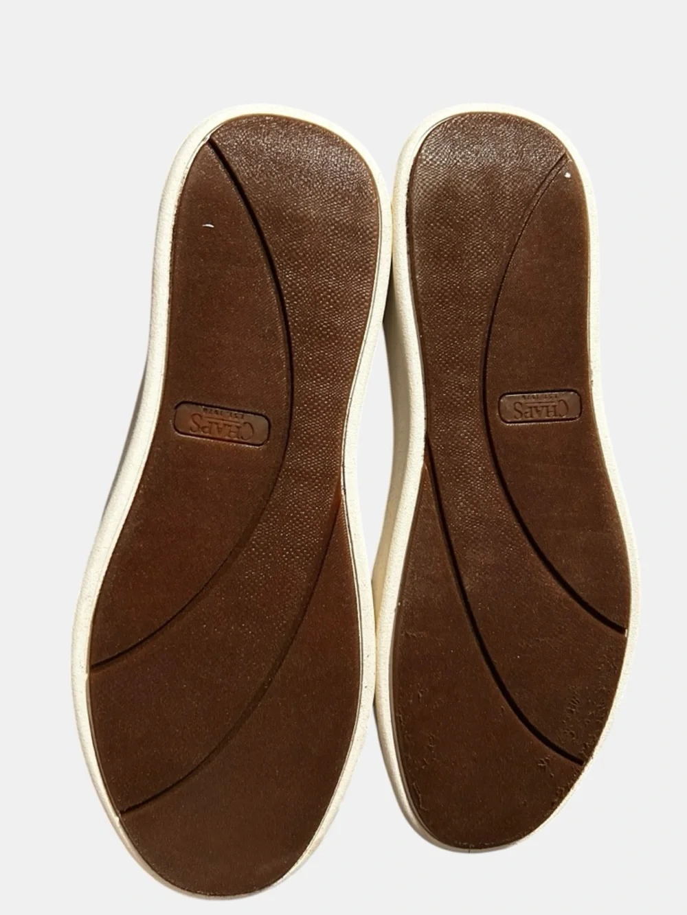 Chaps Paul Men's 10 1/2 Grey Casual Mid-Top Sneakers with Cream Sole - Picture 5 of 6